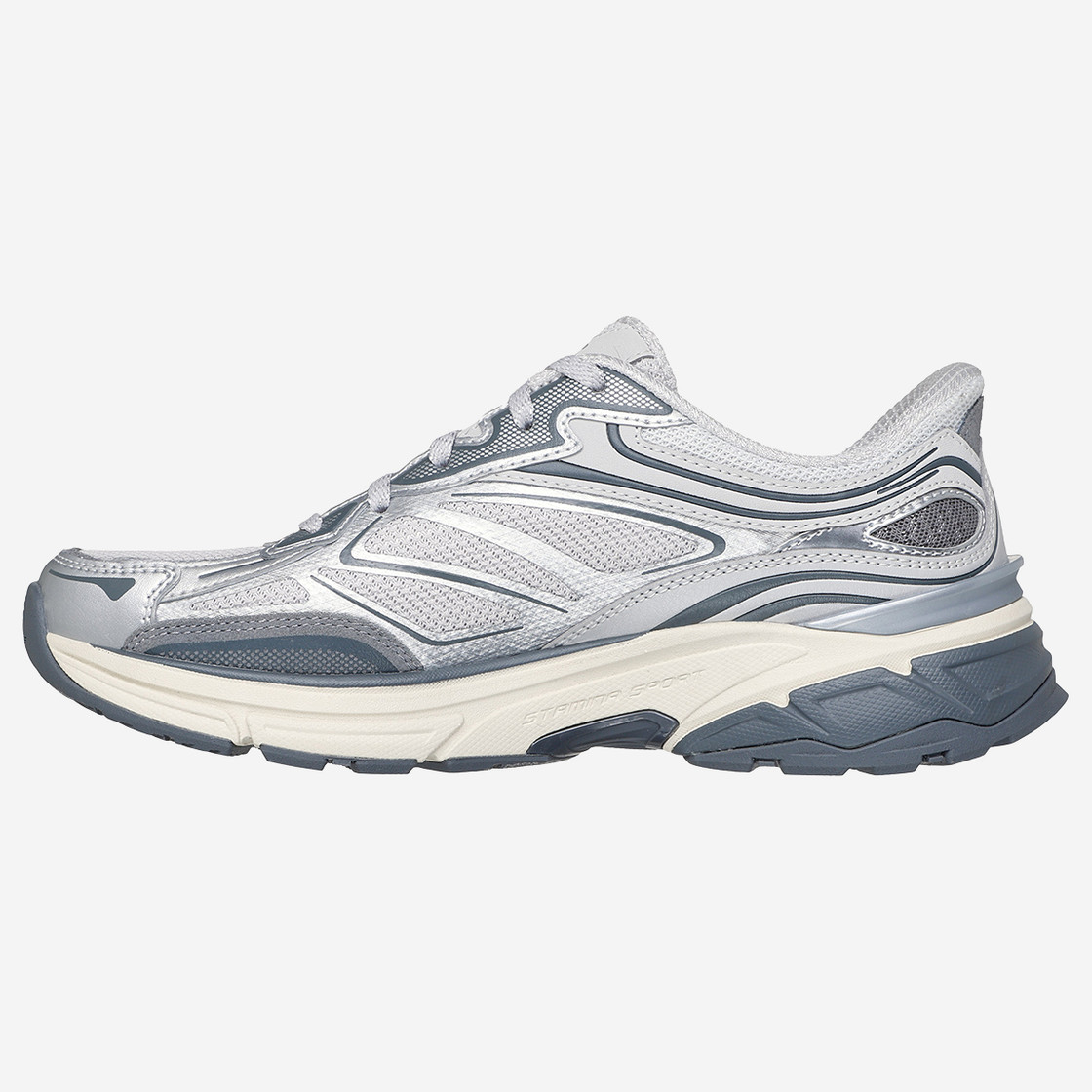 Skechers STAMINA - Silber - Seitenansicht