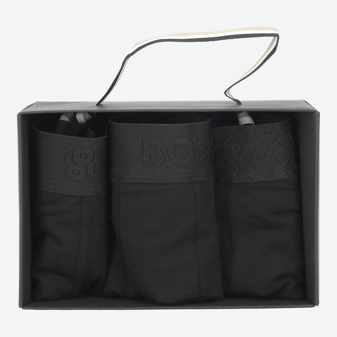 Boss Trunk 3P Logo Trio G - Schwarz - Draufsicht