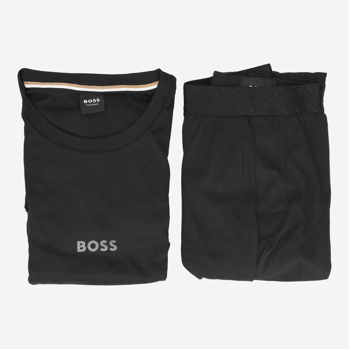 Boss Xmas Long Set - Schwarz - Draufsicht