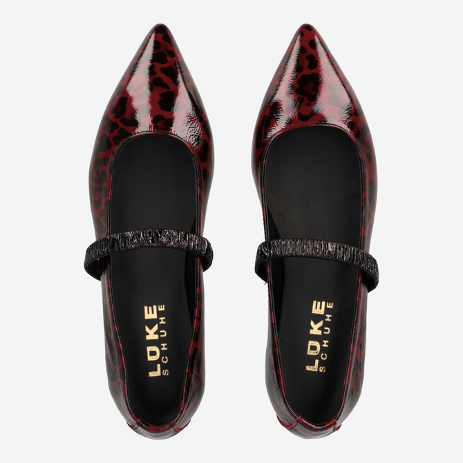 Lüke Marton FAMMA - Rot, Leo-Look - Sohle