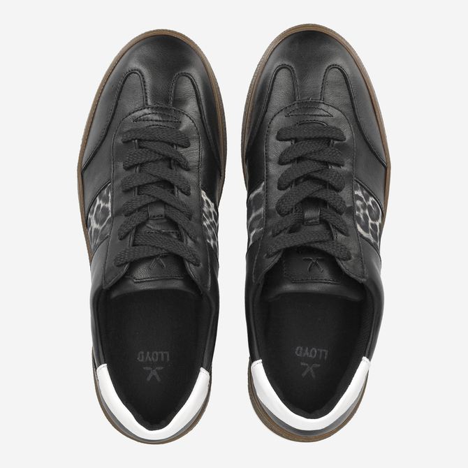 Lloyd ARIA - Schwarz/Leo-Look - Sohle