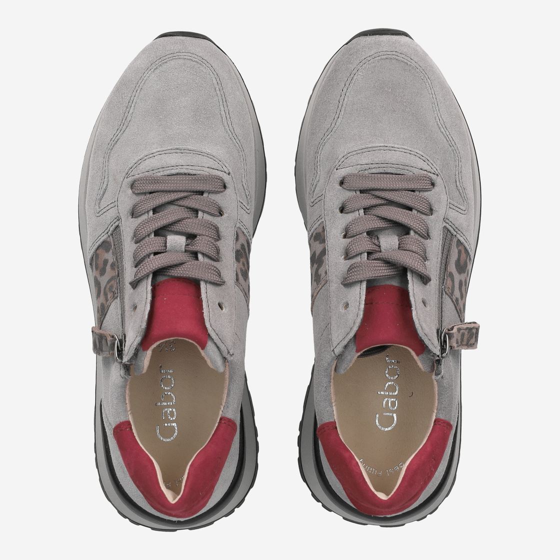 Gabor 3.494 - Grau mit Leo-Look - Sohle