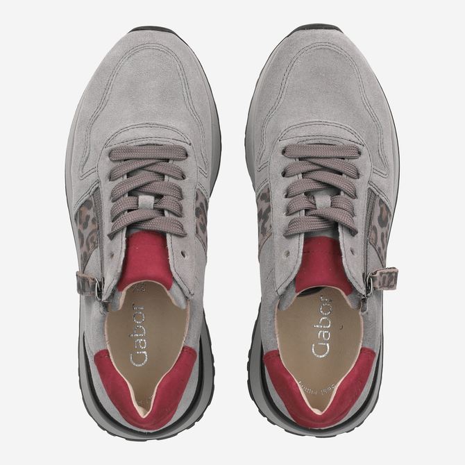 Gabor 3.494 - Grau mit Leo-Look - Sohle