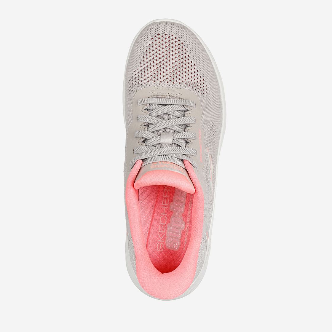 Skechers GO WALK FLEX - Grau/Pink - Sohle