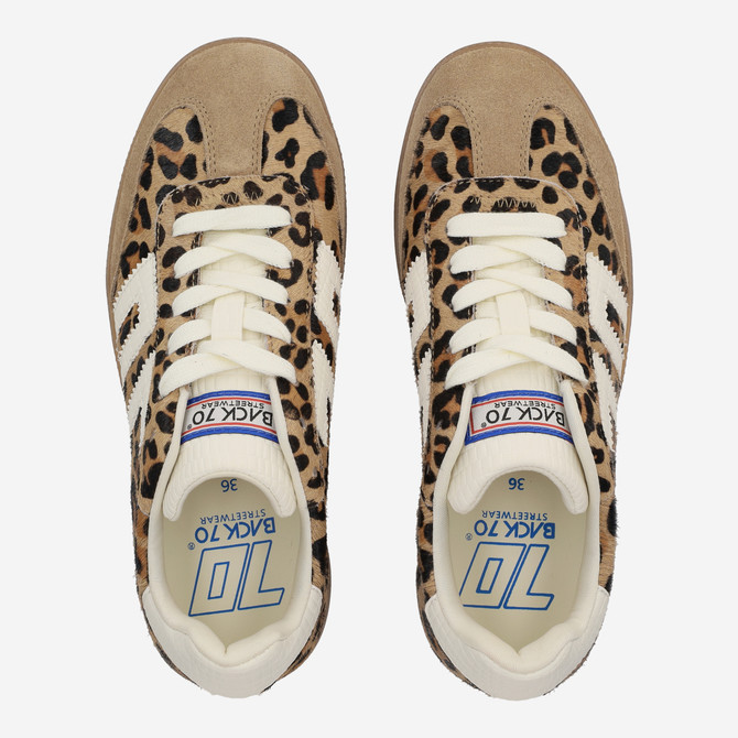 BACK 70 BOSTON - Braun / Leo-Look - Sohle