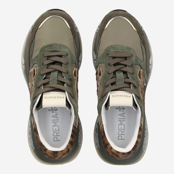 Premiata LAURYN - Grün / Leo-Look - Sohle