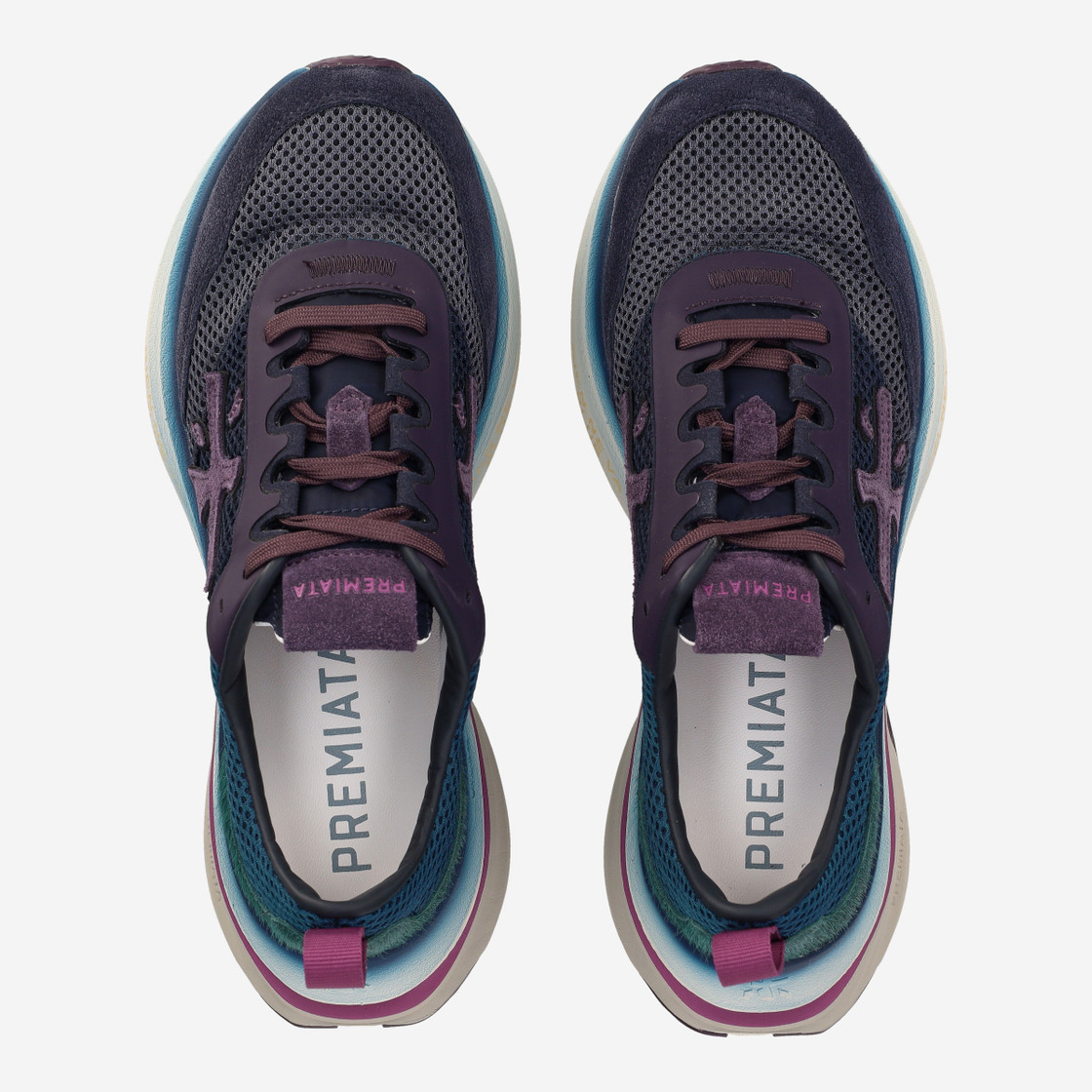Premiata HILL - Blau, kombiniert - Sohle