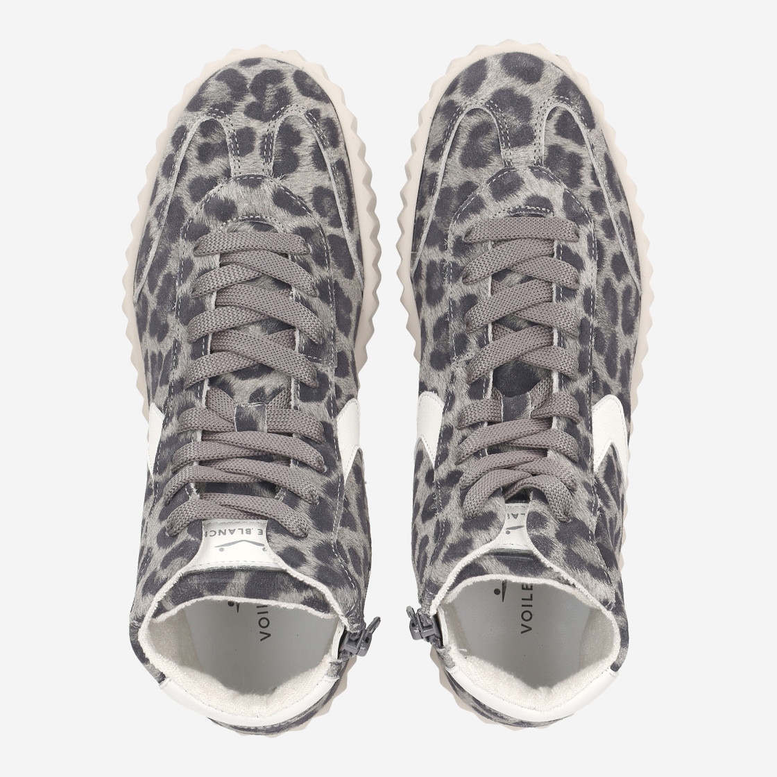 VOILE BLANCHE INES HIGH - Grau, Leo-Look - Sohle