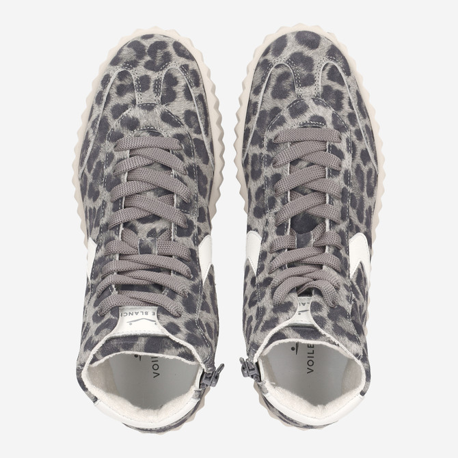 VOILE BLANCHE INES HIGH - Grau, Leo-Look - Sohle