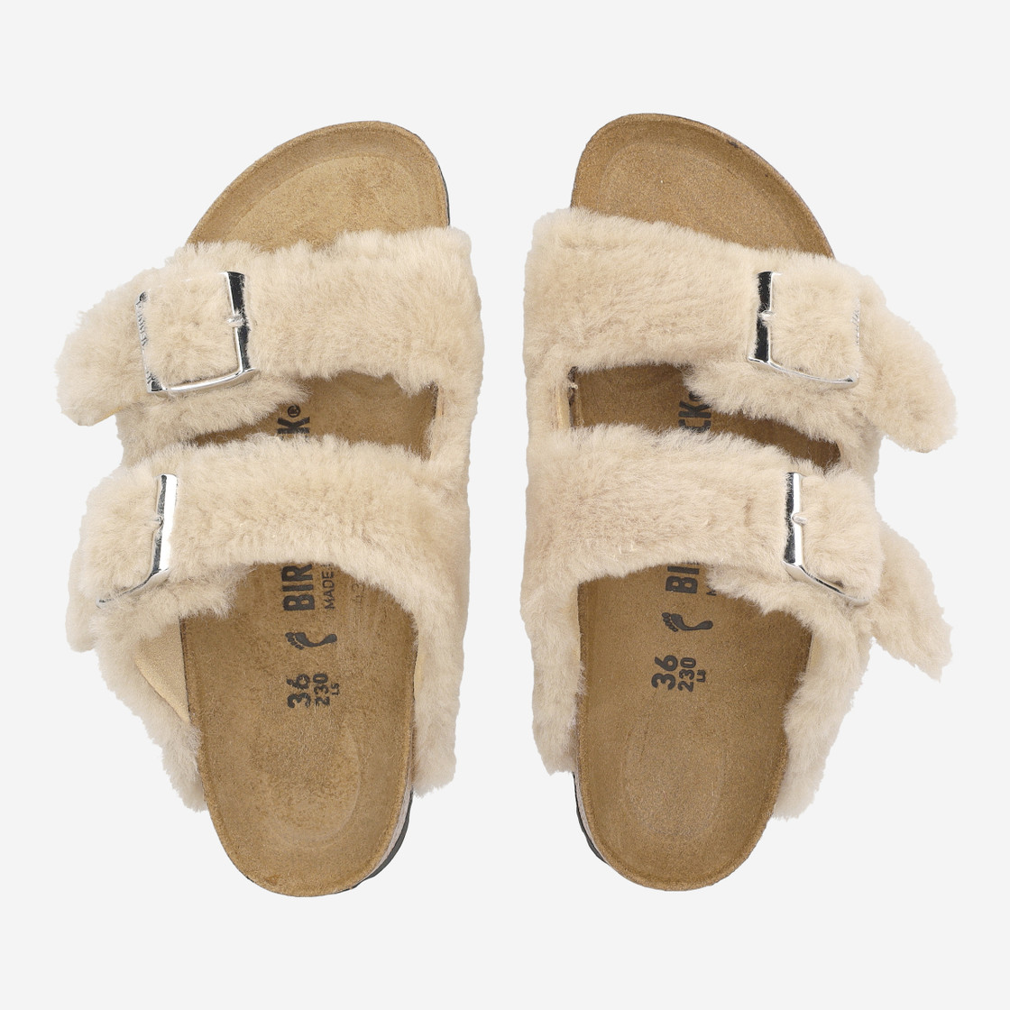 birkenstock ARIZONA SHEARLING - Beige, hell - Sohle