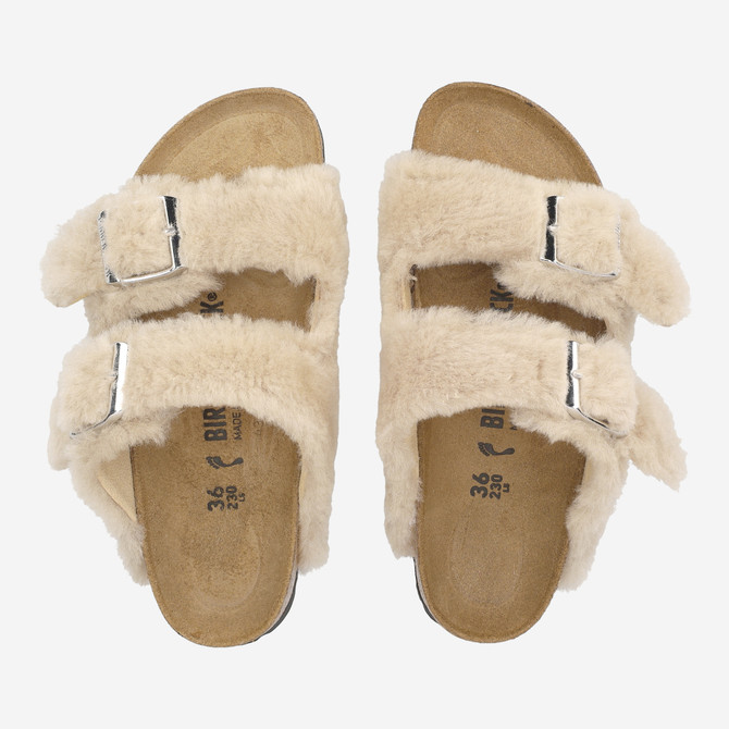 birkenstock ARIZONA SHEARLING - Beige, hell - Sohle