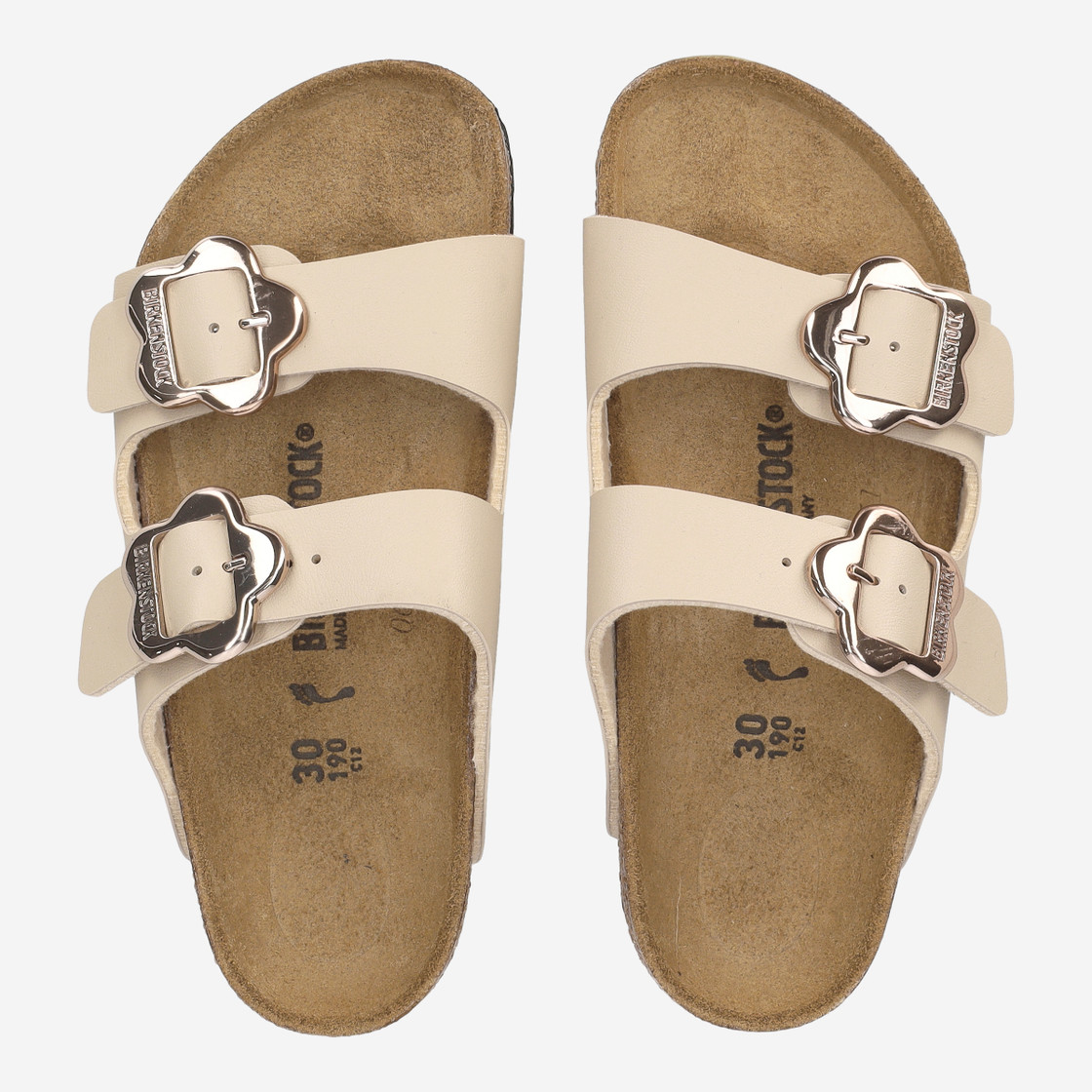 birkenstock ARIZONA FLOWER BUCKLE - Beige - Sohle