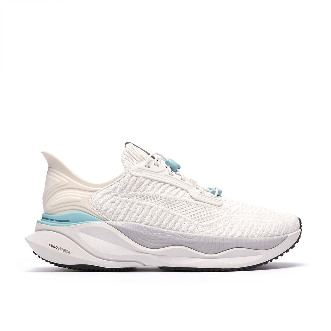 Clarks Pace Rise - Weiß - Rückansicht