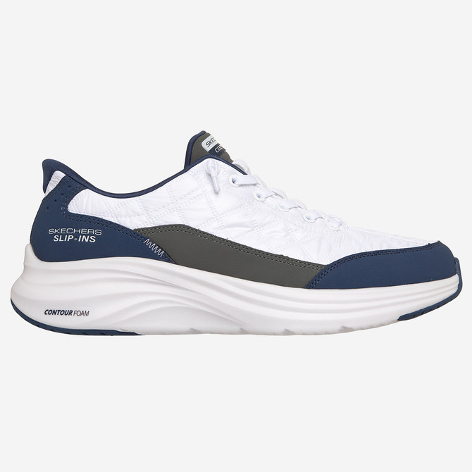 Skechers CONTOUR FOAM - Weiß, Blau - Rückansicht