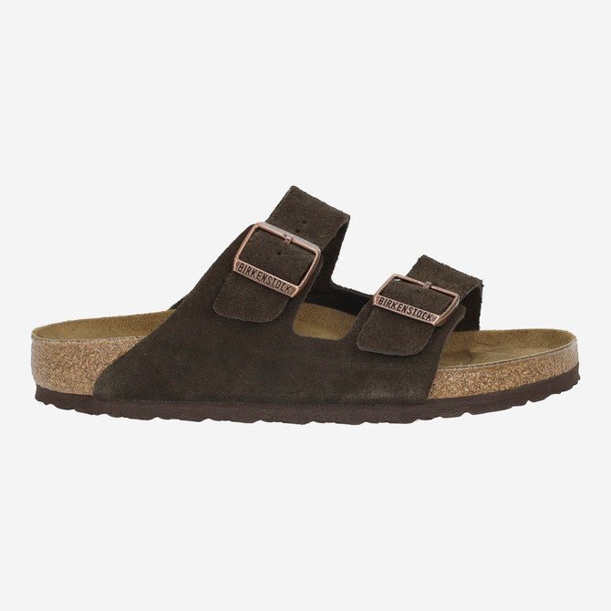 birkenstock ARIZONA SUEDE LEATHER - Braun, dunkel - Rückansicht