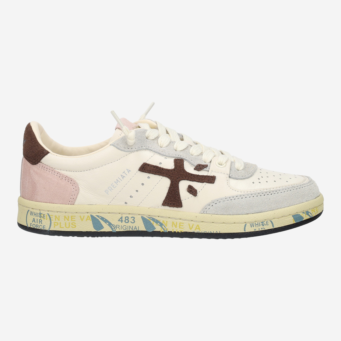 Premiata BSKTCLAYD - Weiß - Rückansicht