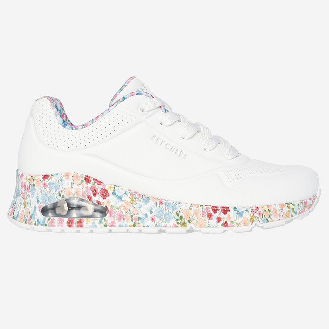 Skechers UNO - Weiß - Rückansicht