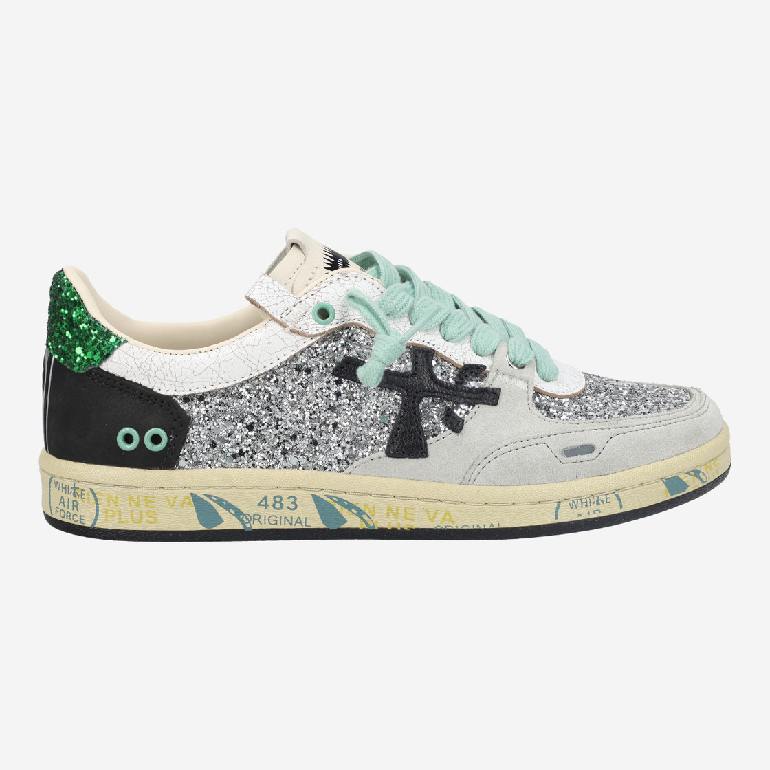 Premiata BSKTCLAYD - Silber - Rückansicht