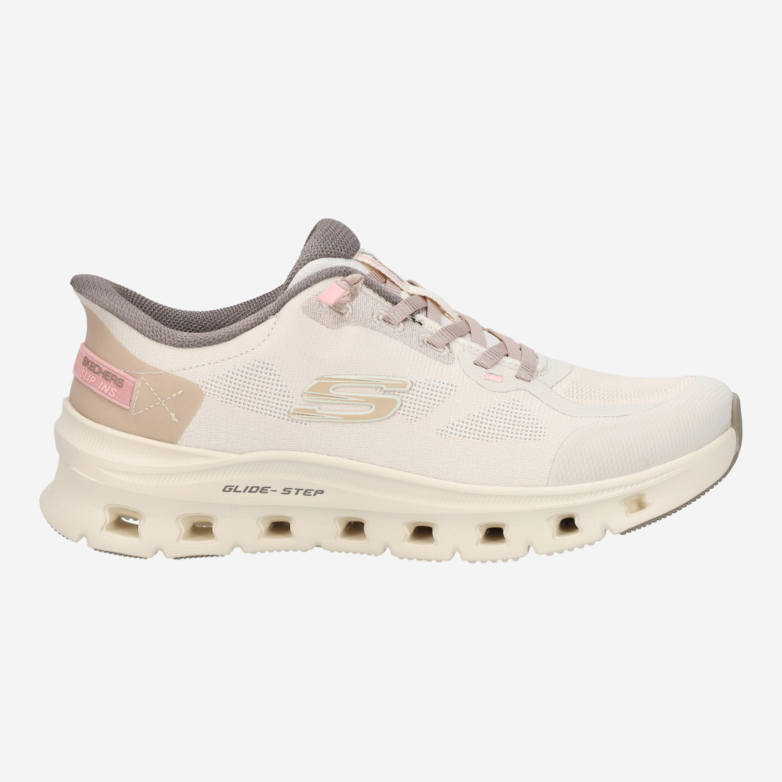 Skechers GLIDE STEP - Beige - Rückansicht