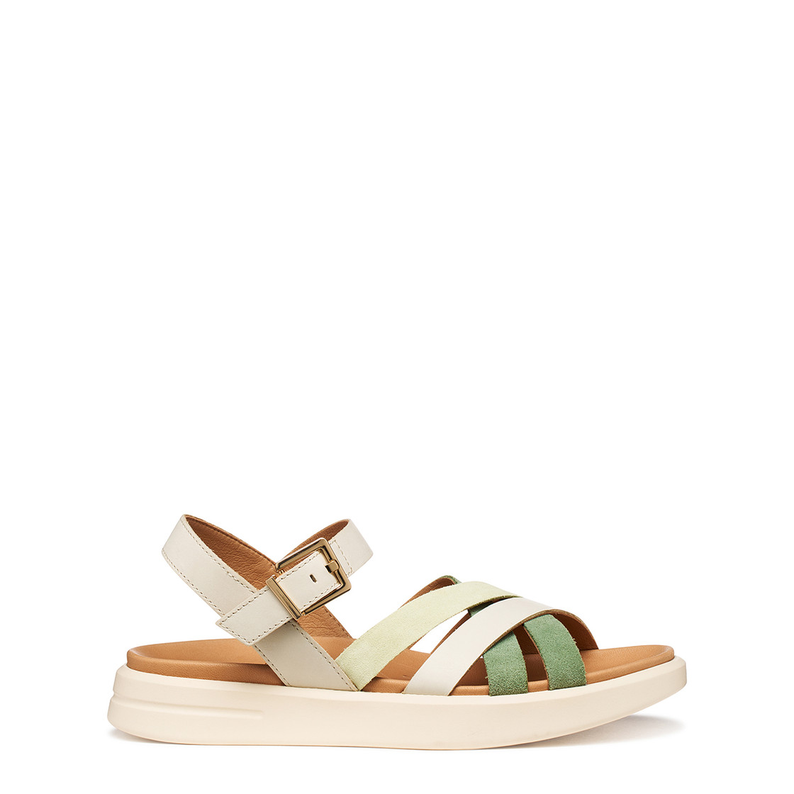 Geox XAND - Beige / Grün - Rückansicht