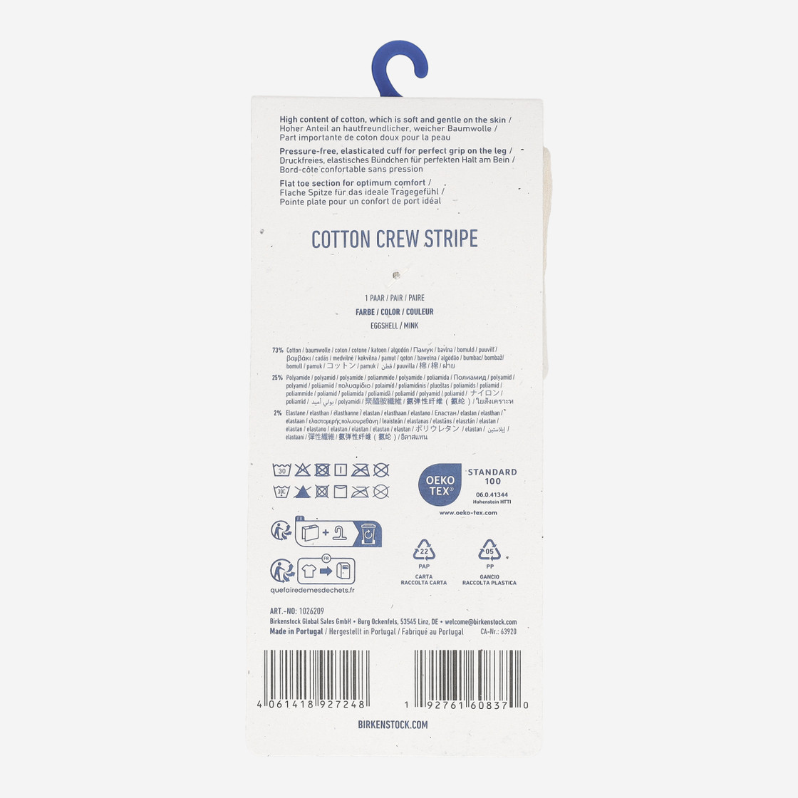 birkenstock COTTON TENNIS SOCKS - Beige - Rückansicht