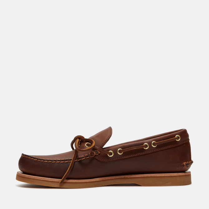 Timberland A5SPE CRAFTED BOAT SHOE - Braun - Frontansicht
