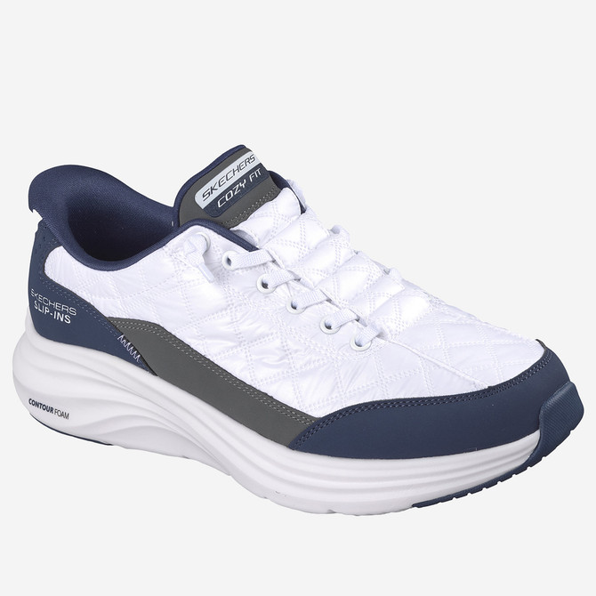 Skechers CONTOUR FOAM - Weiß, Blau - Frontansicht