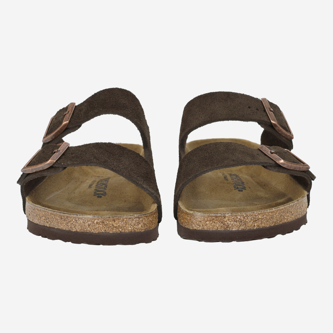 birkenstock ARIZONA SUEDE LEATHER - Braun, dunkel - Frontansicht