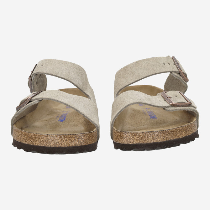 birkenstock ARIZONA SOFT FOOTBED - Beige, dunkel - Frontansicht