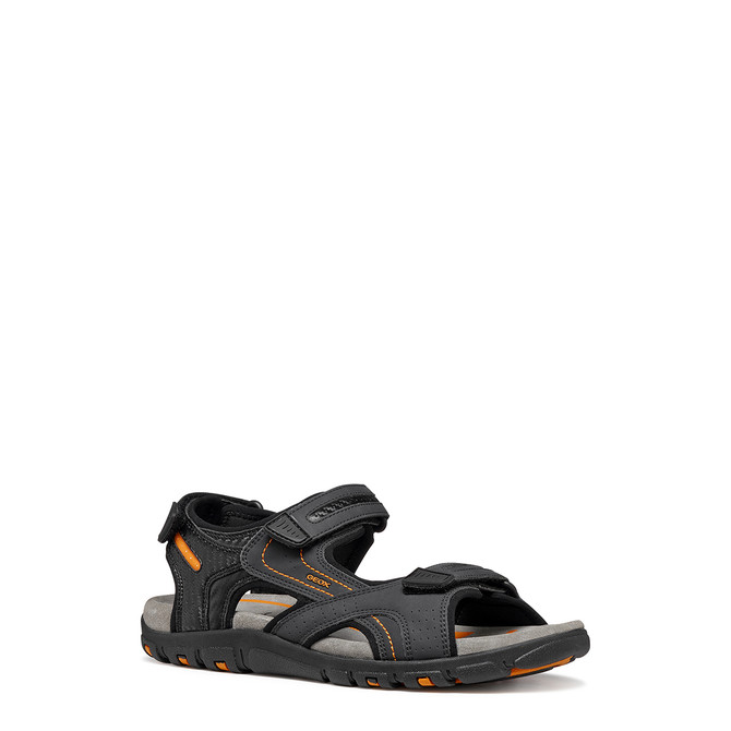 Geox SANDAL STRADA - Schwarz - Frontansicht