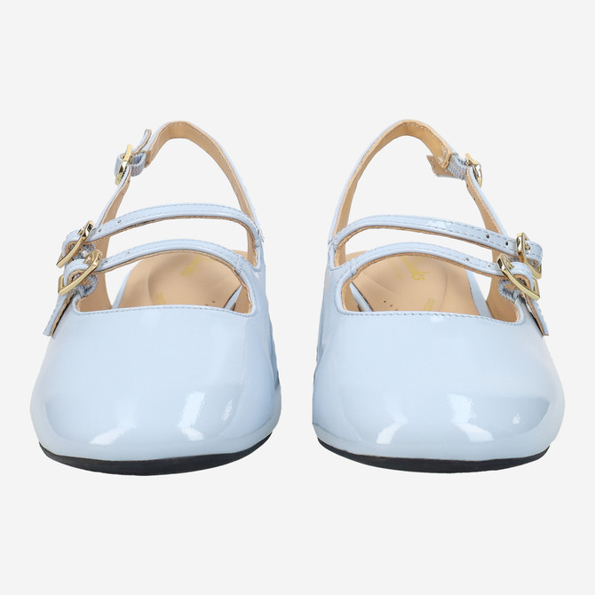 Clarks Daiss30 Dazz - Blau, hell - Frontansicht