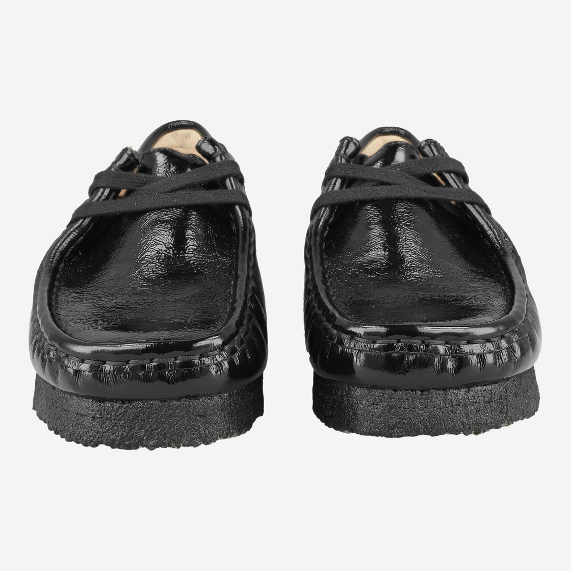 Clarks Wallabee. - Schwarz - Frontansicht