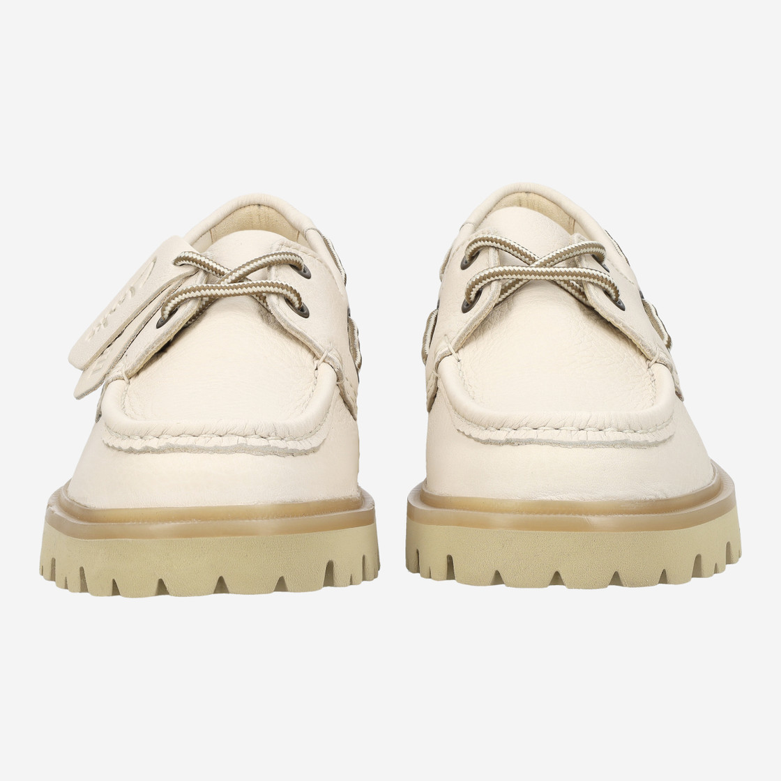 Clarks Cleyhill Boat - Beige - Frontansicht