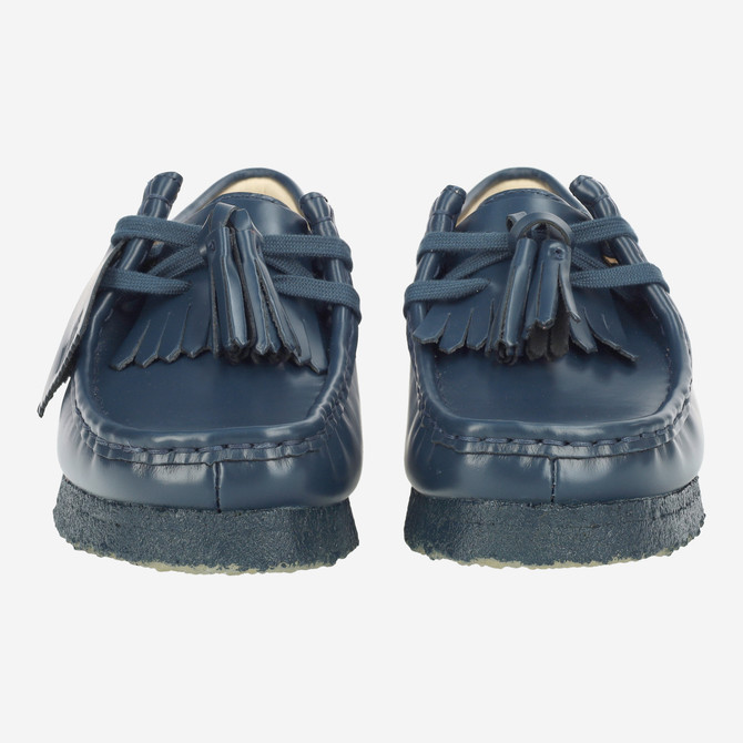 Clarks Wallabee. - Blau - Frontansicht