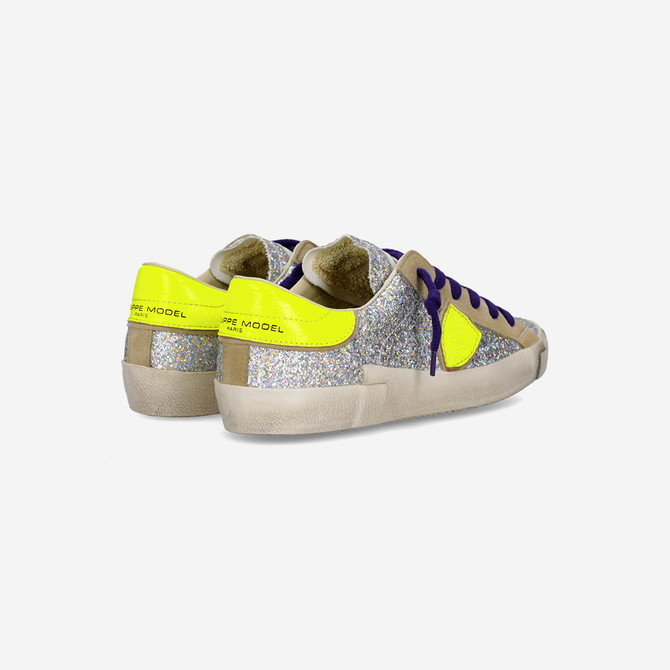 Philippe Model PRSX LOW - Silber - Frontansicht