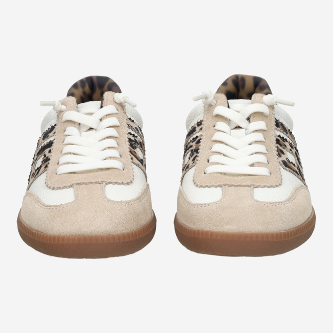 MRP BOMBER - Beige / Leo-Look - Frontansicht