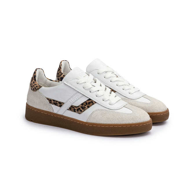 Lloyd BRAVA - Weiß, Leo-Look - Frontansicht