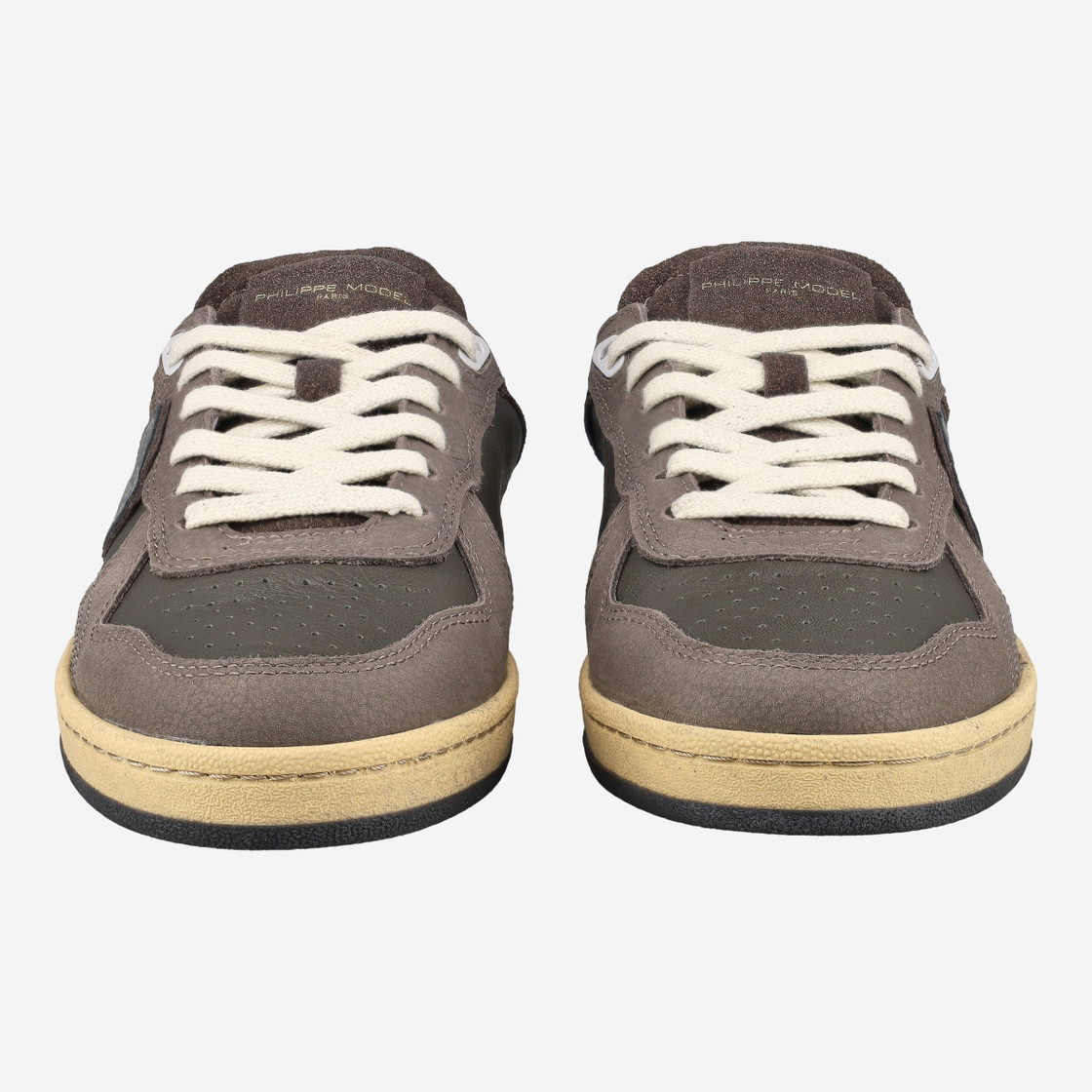 Philippe Model PGAL LOW - Braun / Metallic - Frontansicht