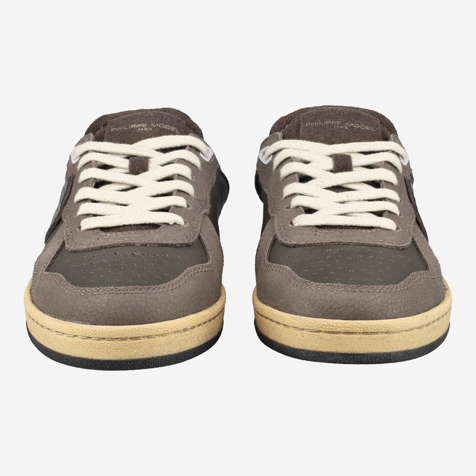 Philippe Model PGAL LOW - Braun / Metallic - Frontansicht