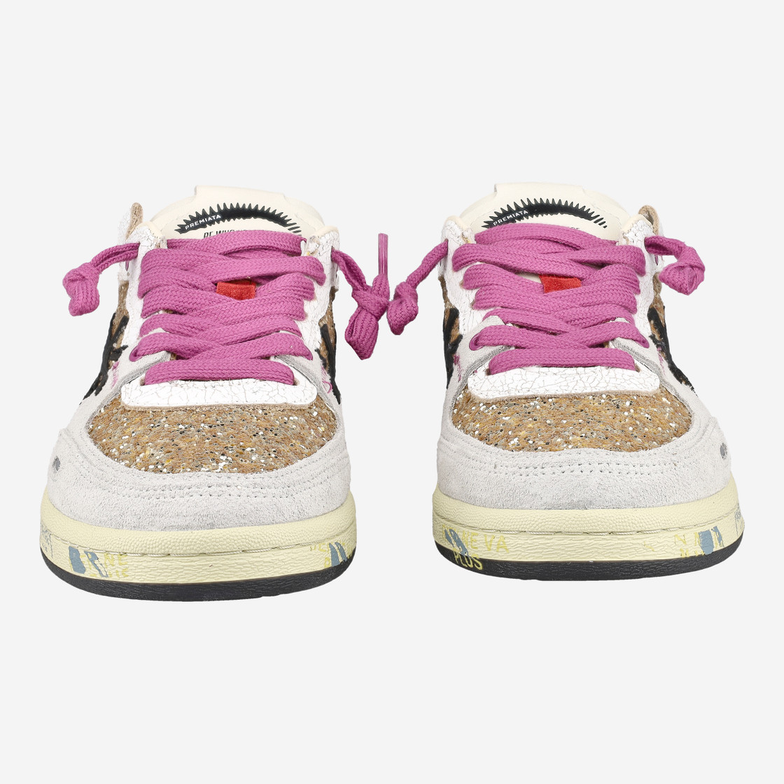 Premiata BSKTCLAYD - Gold - Frontansicht