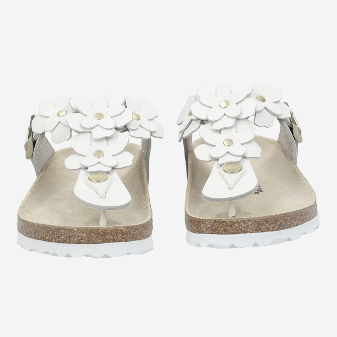 birkenstock GIZEH FLOWER - Weiß (Creme) - Frontansicht
