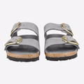 birkenstock ARIZONA BIG BUCKLE - Grau(Türkis) - Frontansicht