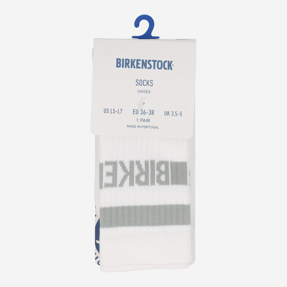 birkenstock COTTON TENNIS SOCKS - Weiß / Grün - Frontansicht