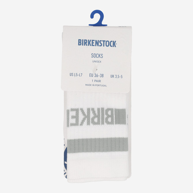 birkenstock COTTON TENNIS SOCKS - Weiß / Grün - Frontansicht