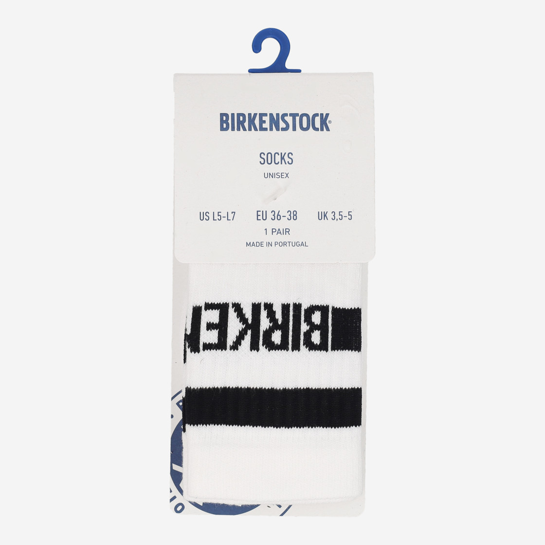 birkenstock COTTON TENNIS SOCKS - Weiß / Schwarz - Frontansicht