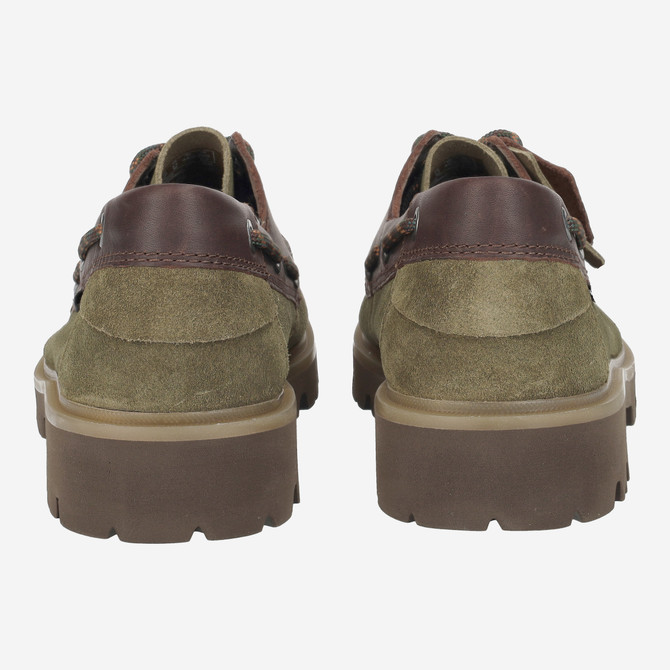 Clarks Cleyhill Boat - Grün - Seitenansicht