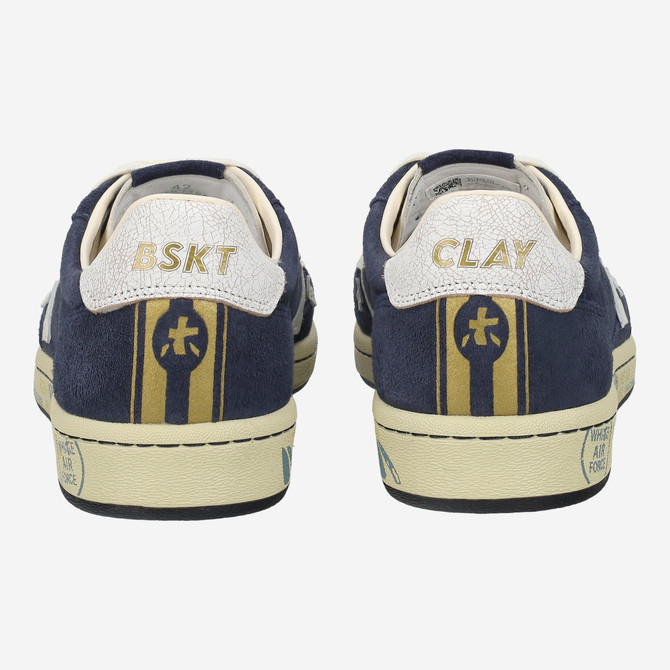 Premiata BSKTCLAY - Blau - Seitenansicht