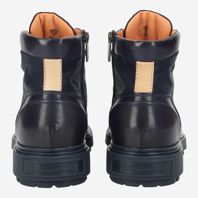 Santoni 18190 U59 - Blau - Seitenansicht