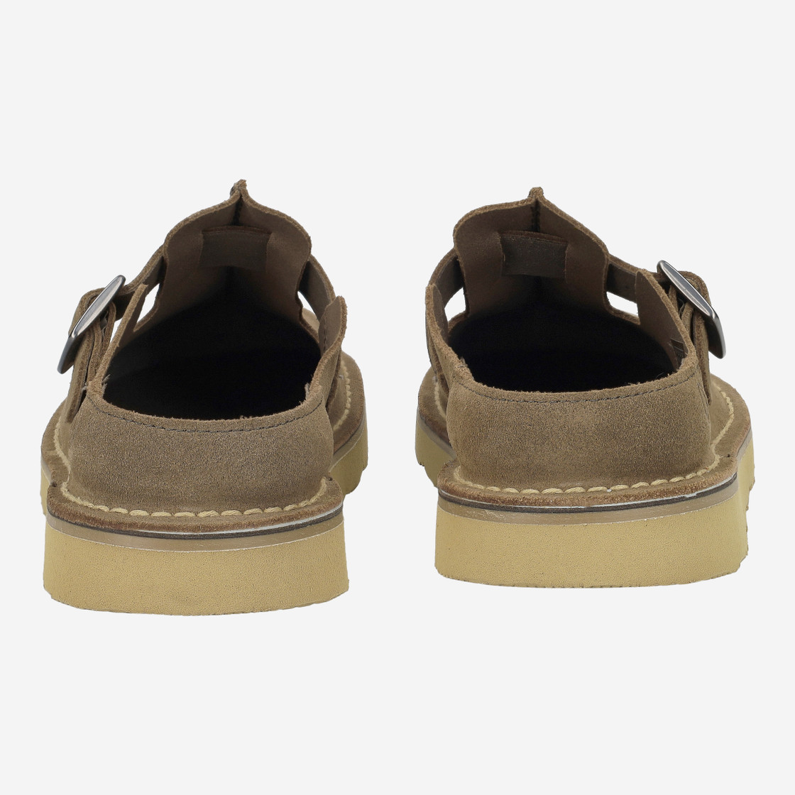 Clarks Solsbury Mule -  Grün/Braun - Seitenansicht