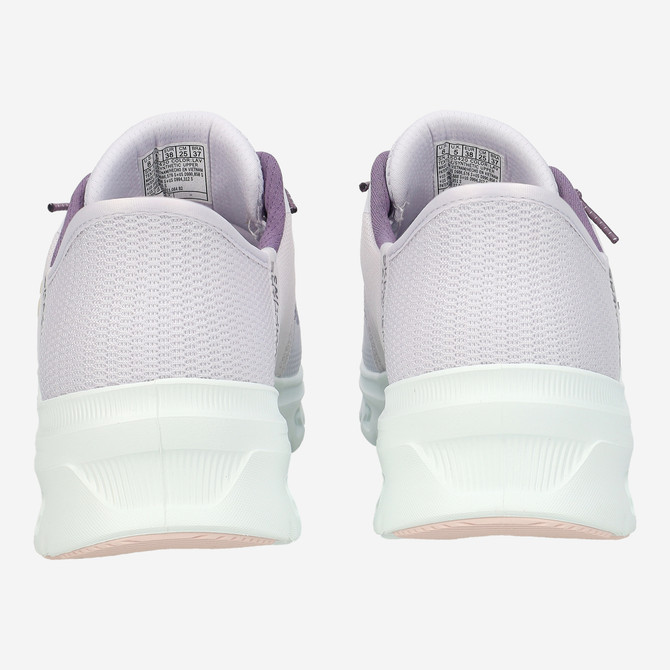 Skechers GLIDE STEP - Weiß /  Lila  - Seitenansicht